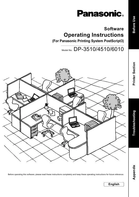 Mode d'emploi PANASONIC DP6010-PS