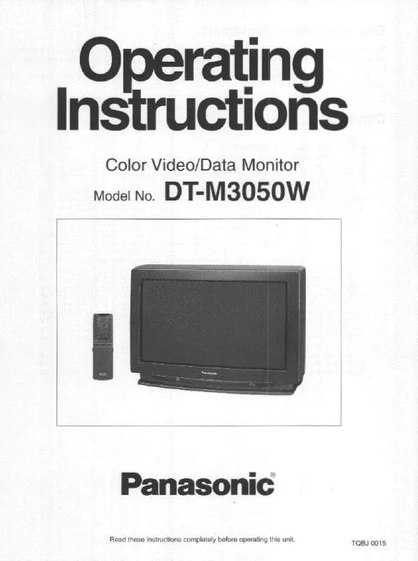 Mode d'emploi PANASONIC DTM3050W