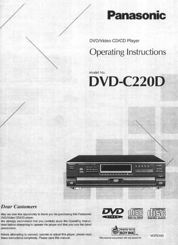 Mode d'emploi PANASONIC DVD-C220D