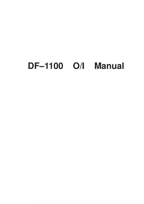 Mode d'emploi PANASONIC DX-1100