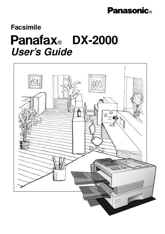 Mode d'emploi PANASONIC DX-2000AU