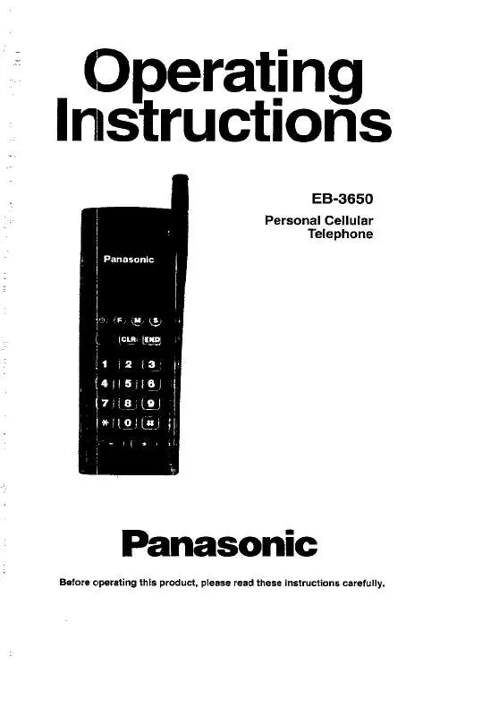 Mode d'emploi PANASONIC EB-3650