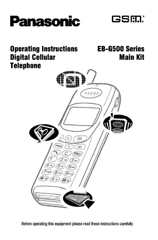 Mode d'emploi PANASONIC EB-GD500