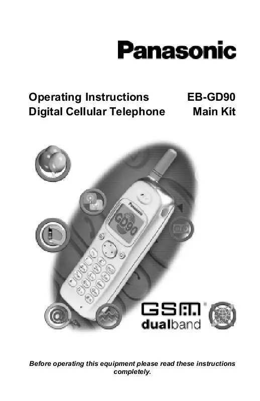 Mode d'emploi PANASONIC EB-GD90