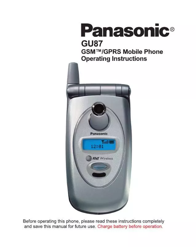 Mode d'emploi PANASONIC EB-GU87