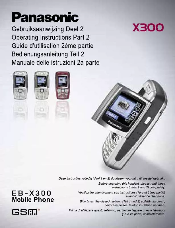 Mode d'emploi PANASONIC EB-X300