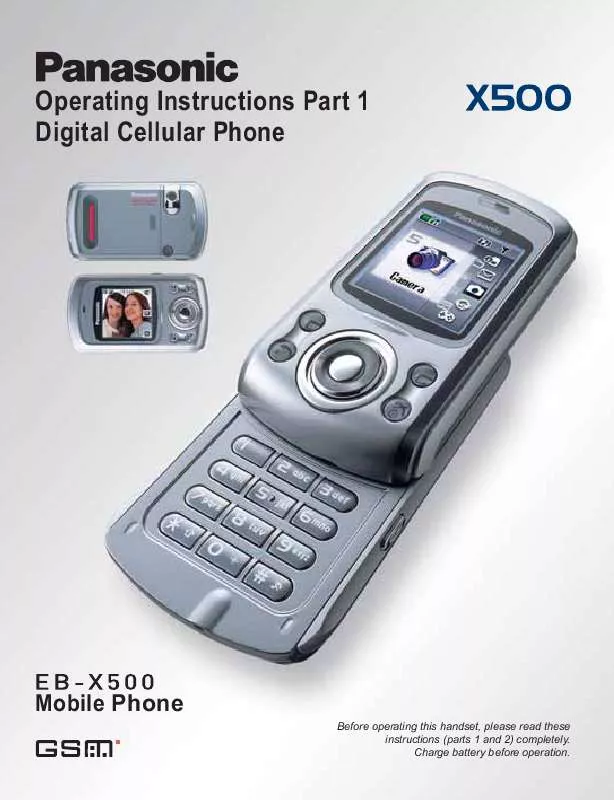 Mode d'emploi PANASONIC EB-X500