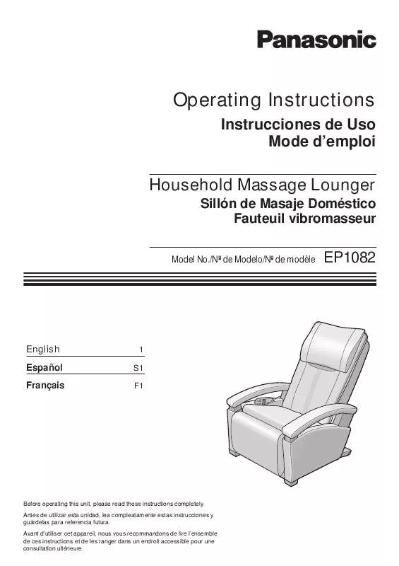 Mode d'emploi PANASONIC EP-1082TL