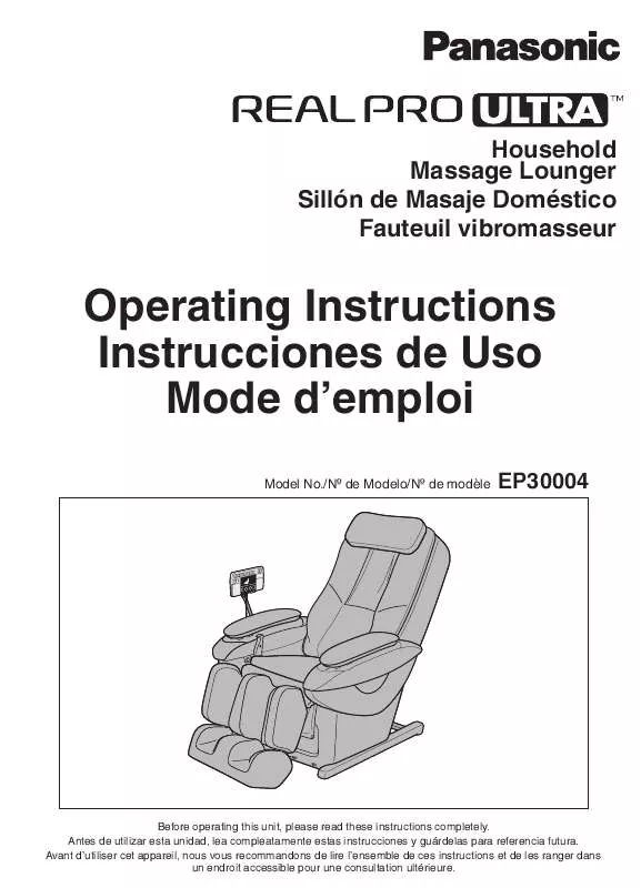 Mode d'emploi PANASONIC EP-30004