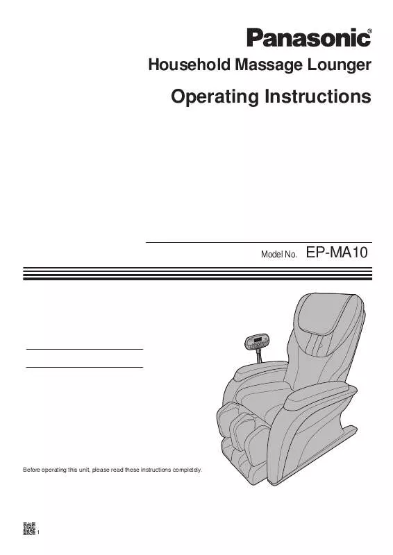 Mode d'emploi PANASONIC EP-MA10