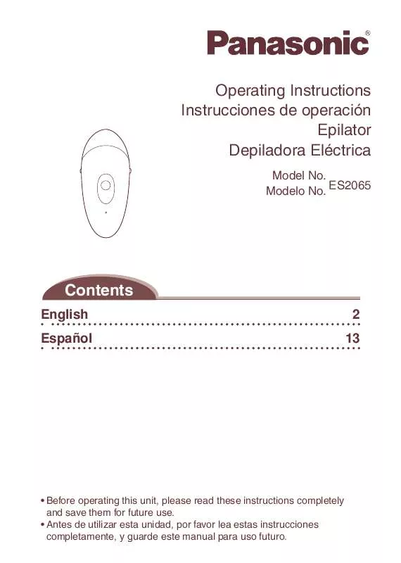 Mode d'emploi PANASONIC ES-2065