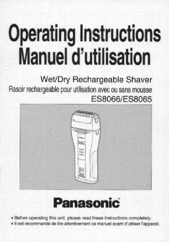 Mode d'emploi PANASONIC ES-8065