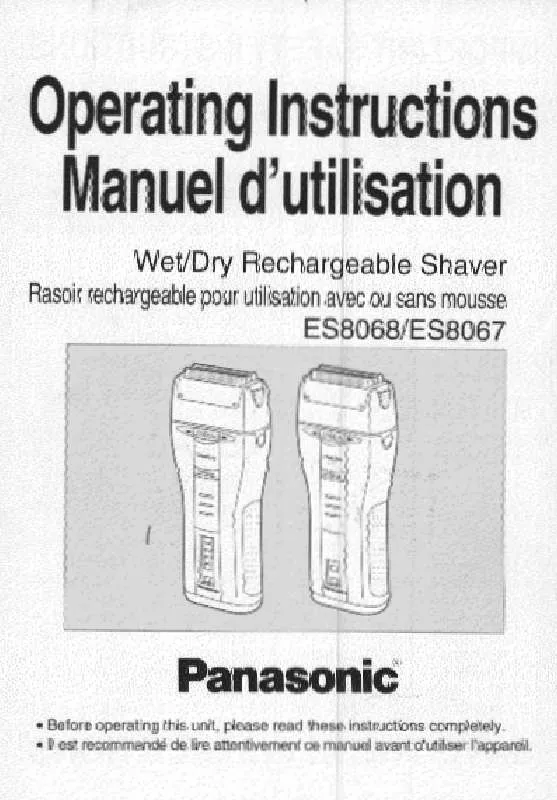 Mode d'emploi PANASONIC ES-8067