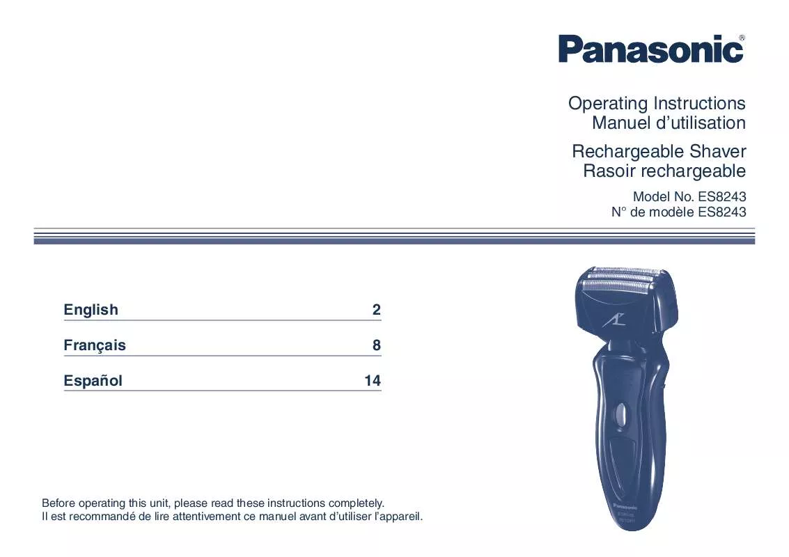 Mode d'emploi PANASONIC ES-8243