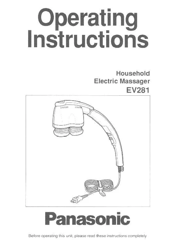 Mode d'emploi PANASONIC EV-281