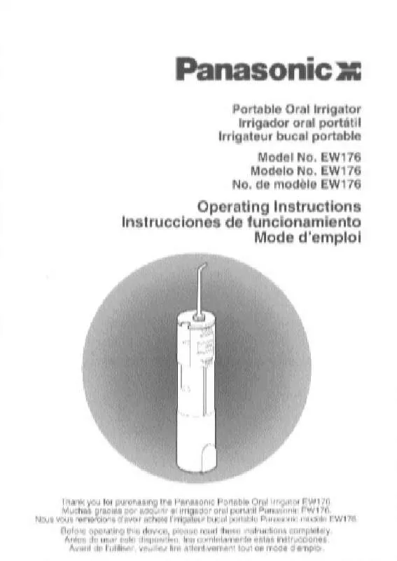 Mode d'emploi PANASONIC EW176