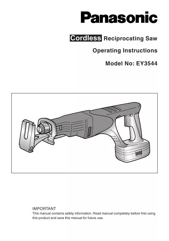 Mode d'emploi PANASONIC EY3544