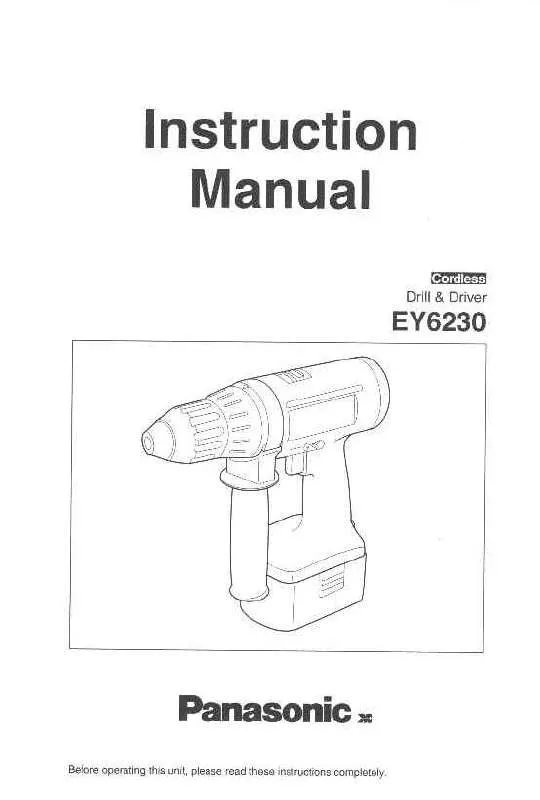 Mode d'emploi PANASONIC EY6230