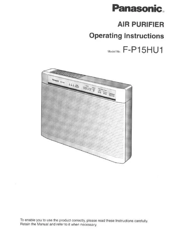 Mode d'emploi PANASONIC FP-15HU1