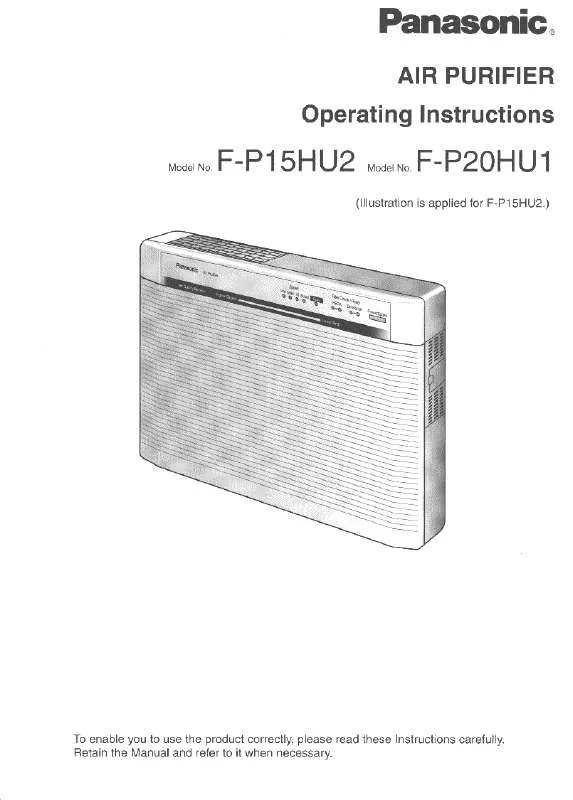 Mode d'emploi PANASONIC FP-15JU2