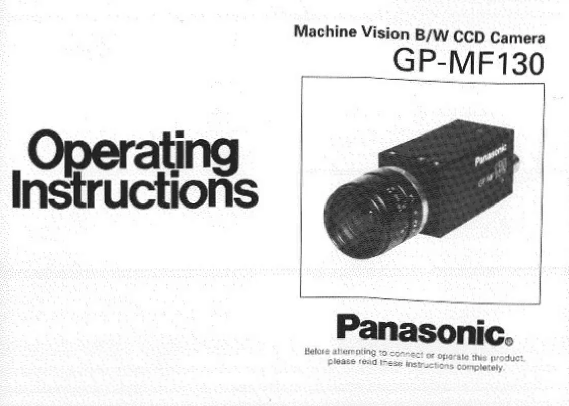 Mode d'emploi PANASONIC GP-MF130