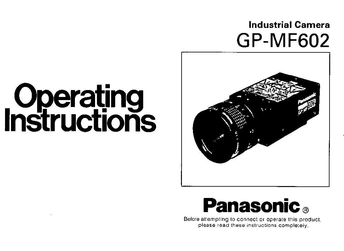 Mode d'emploi PANASONIC GP-MF602