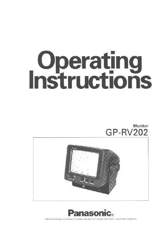 Mode d'emploi PANASONIC GP-RV202