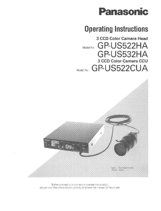 Mode d'emploi PANASONIC GP-US522CUA