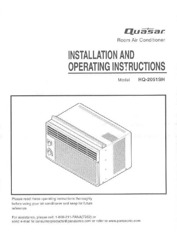 Mode d'emploi PANASONIC HQ2051SH