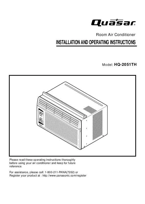 Mode d'emploi PANASONIC HQ2051TH
