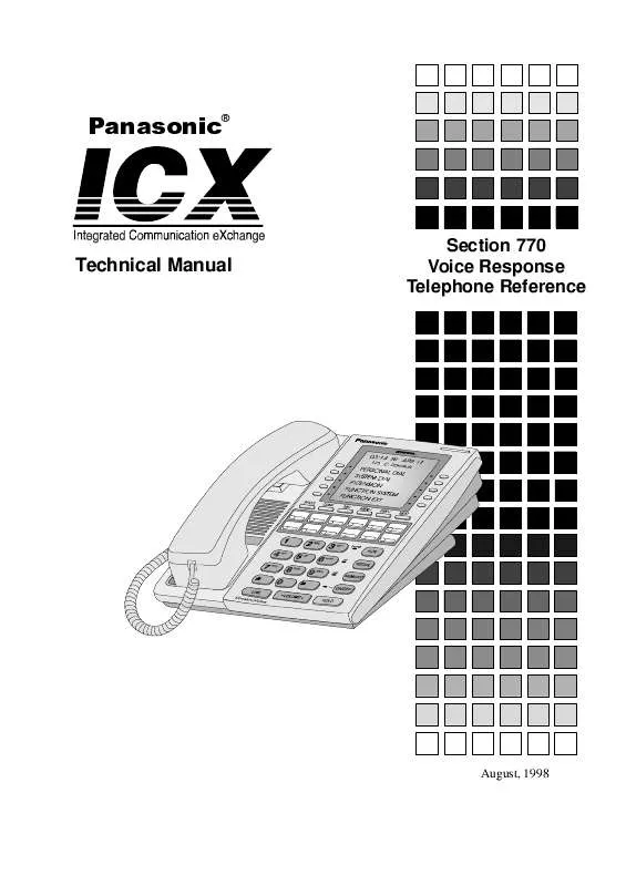 Mode d'emploi PANASONIC ICX