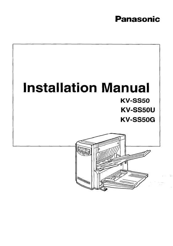 Mode d'emploi PANASONIC KV-S50U