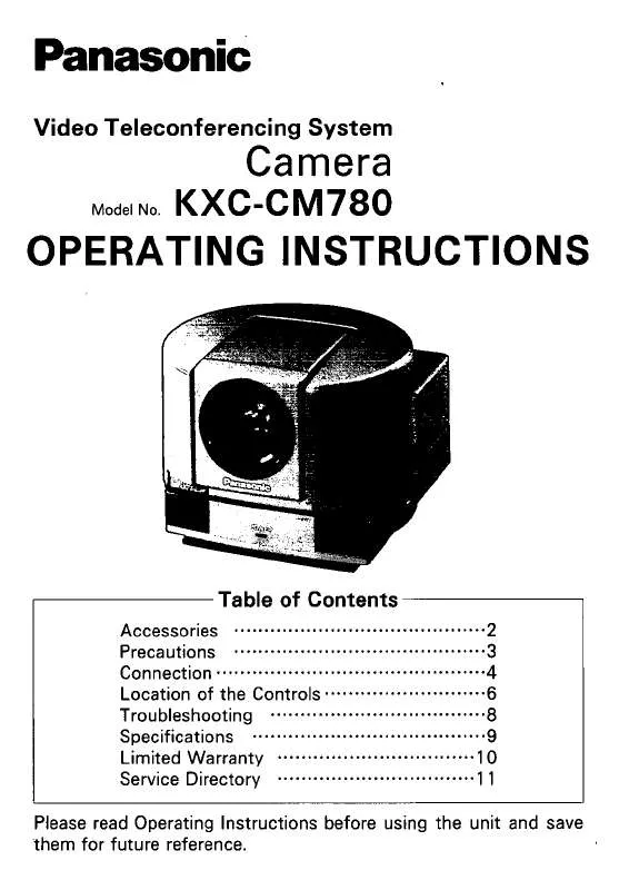 Mode d'emploi PANASONIC KX-CCM780