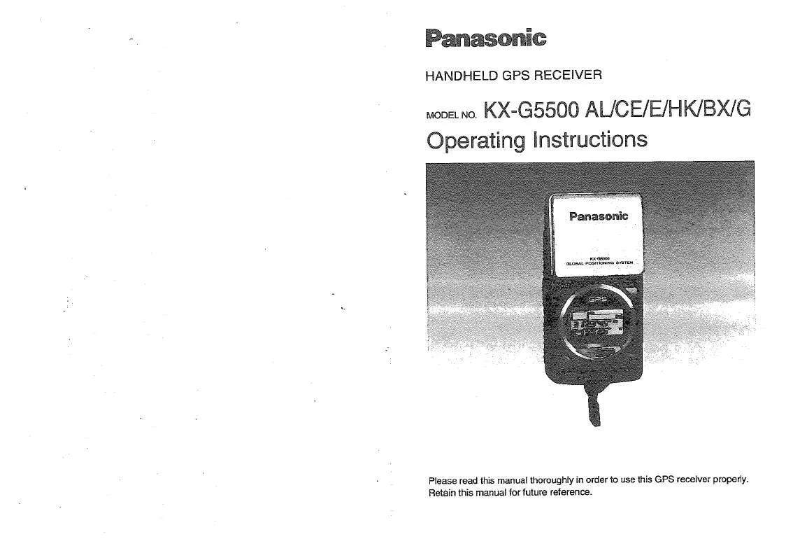 Mode d'emploi PANASONIC KX-G5500AL