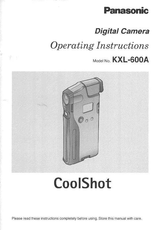 Mode d'emploi PANASONIC KXL-600A