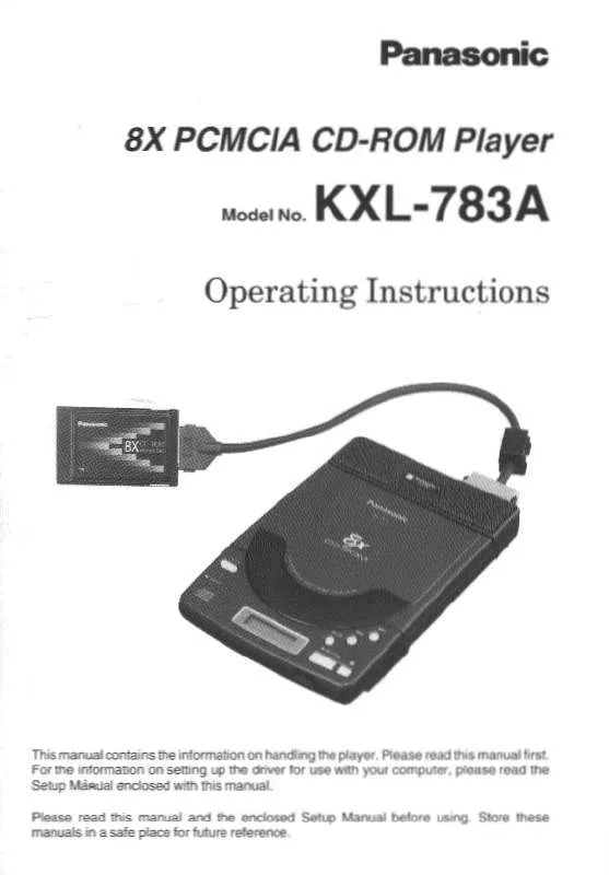 Mode d'emploi PANASONIC KXL-783A