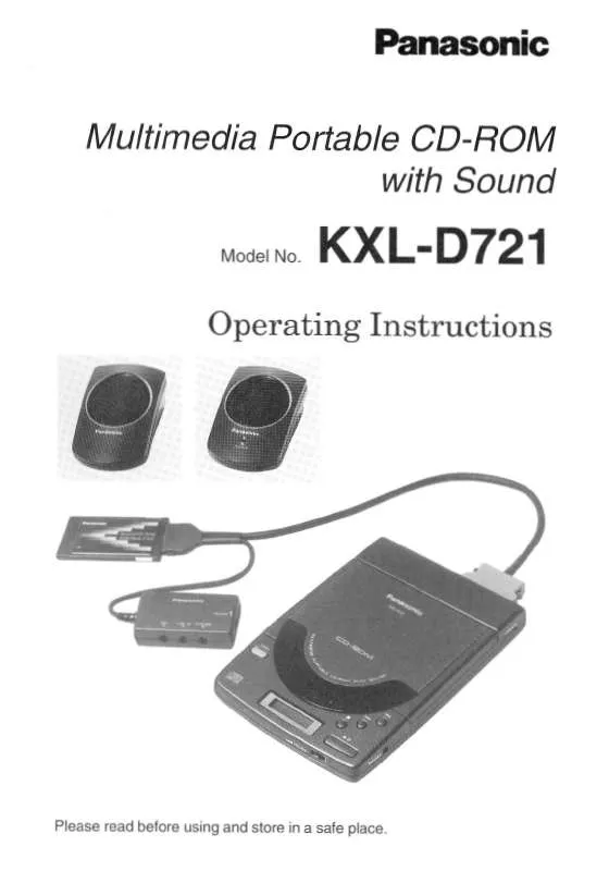 Mode d'emploi PANASONIC KXL-D721