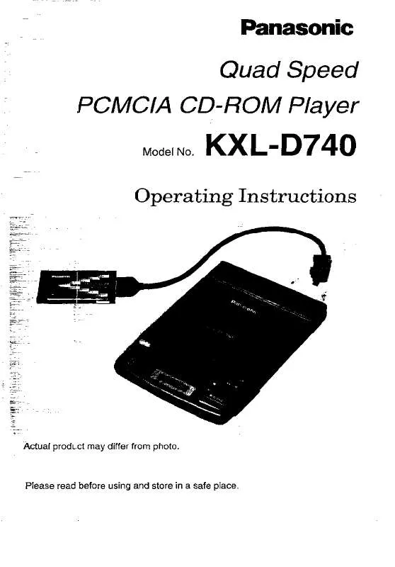 Mode d'emploi PANASONIC KXL-D740