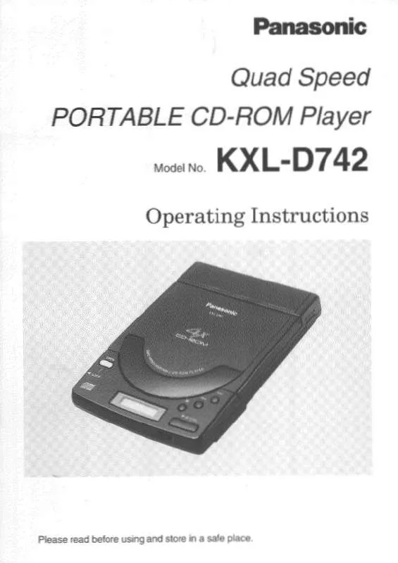 Mode d'emploi PANASONIC KXL-D742