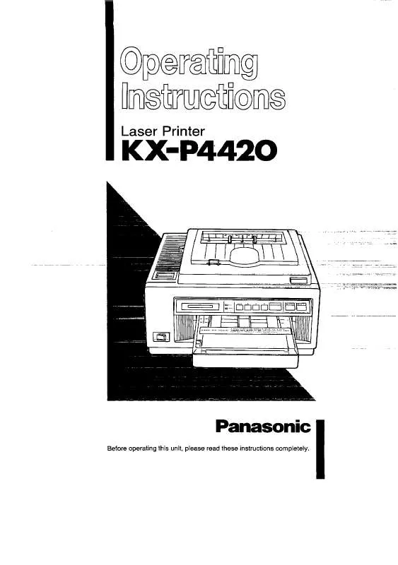 Mode d'emploi PANASONIC KX-P4420