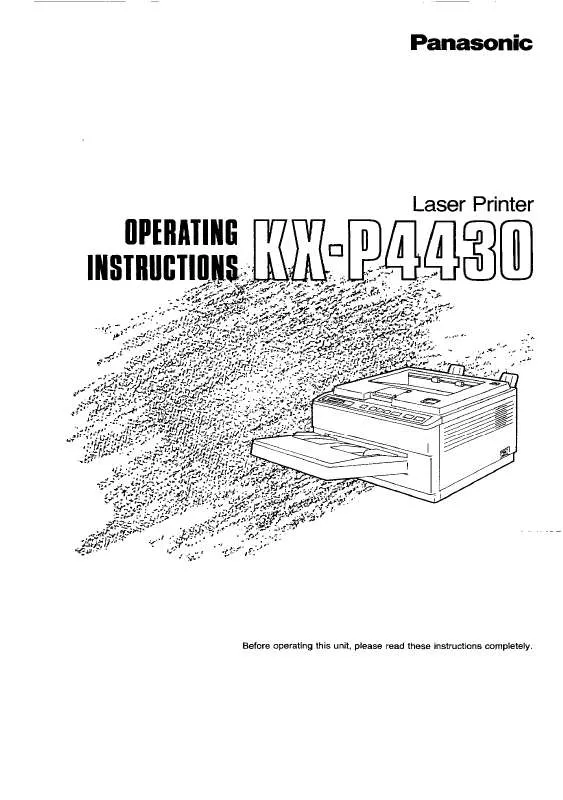 Mode d'emploi PANASONIC KX-P4430