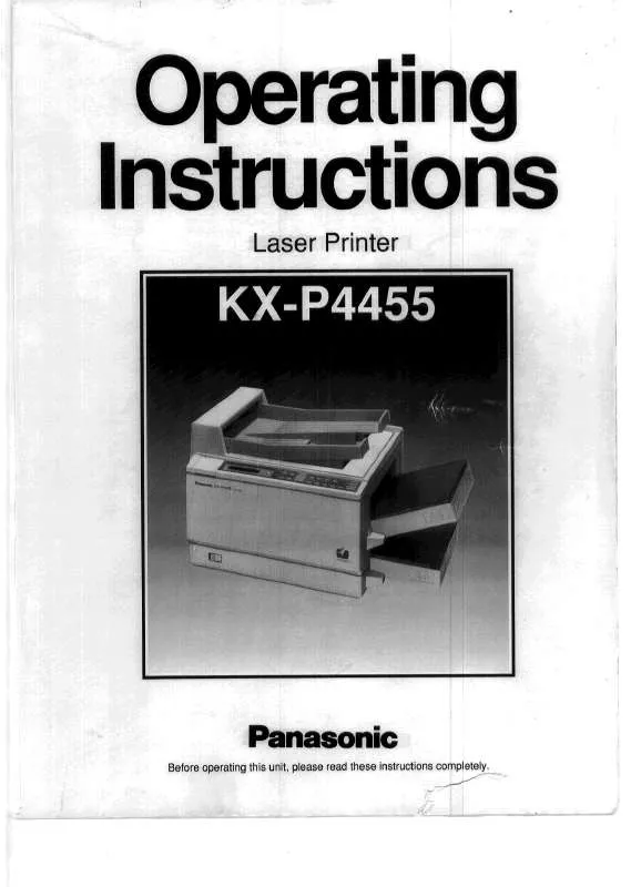 Mode d'emploi PANASONIC KX-P4455