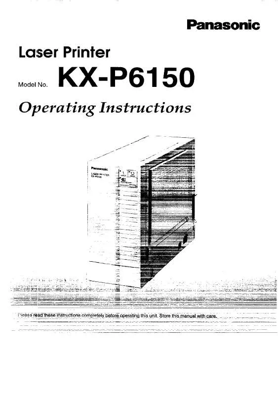 Mode d'emploi PANASONIC KX-P6150