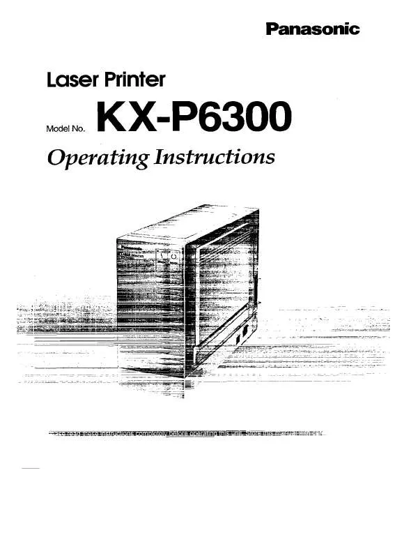 Mode d'emploi PANASONIC KX-P6300