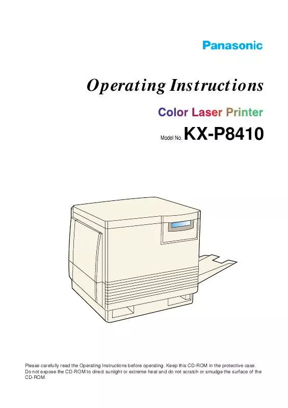 Mode d'emploi PANASONIC KX-P8410