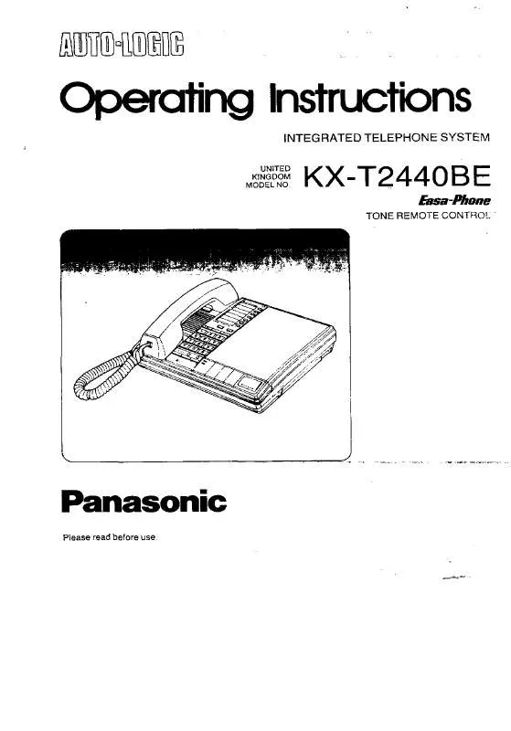 Mode d'emploi PANASONIC KX-T2440BE