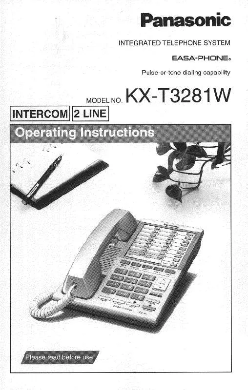 Mode d'emploi PANASONIC KX-T3281W