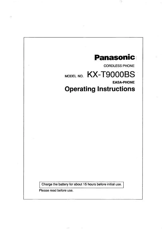 Mode d'emploi PANASONIC KX-T9000BS