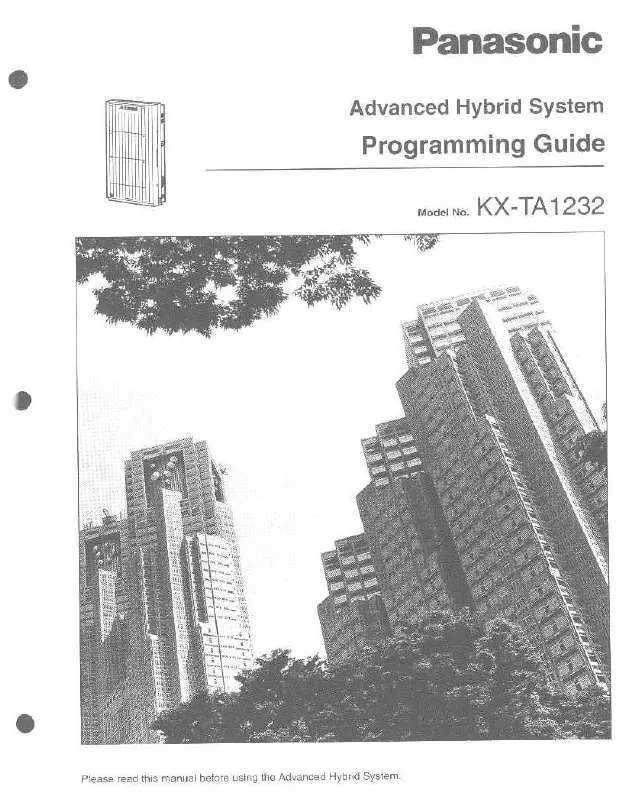 Mode d'emploi PANASONIC KX-TA1232MUK