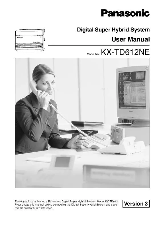 Mode d'emploi PANASONIC KX-TD612NE